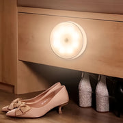Rechargeable Magnetic LED Motion Sensor Night Light for Bedroom Wardrobe Cabinet White