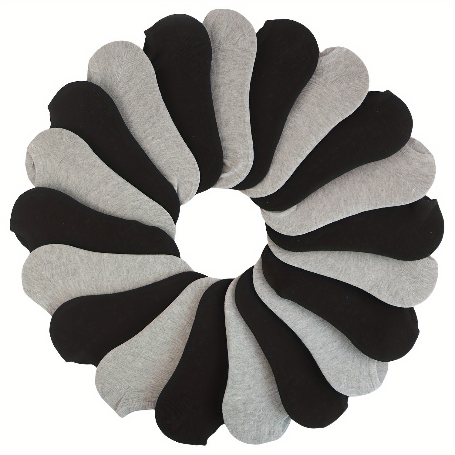 Women’s Ankle Socks 20 Pairs Lightweight Breathable Cotton-Polyester Geometric