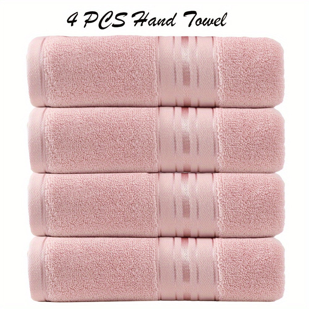Cotton Towel Set 3 Pieces Includes Washcloth Hand Towel Bath Towel Absorbent Quick-Drying Soft