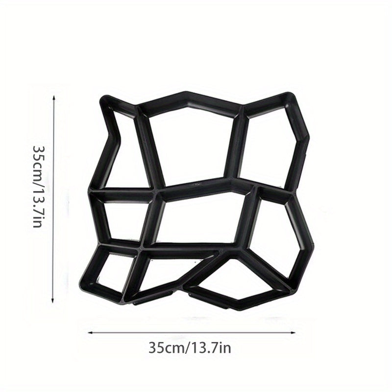 DIY Garden Walk Pavement Mold for Cement Brick Stone Road Concrete 1 Piece