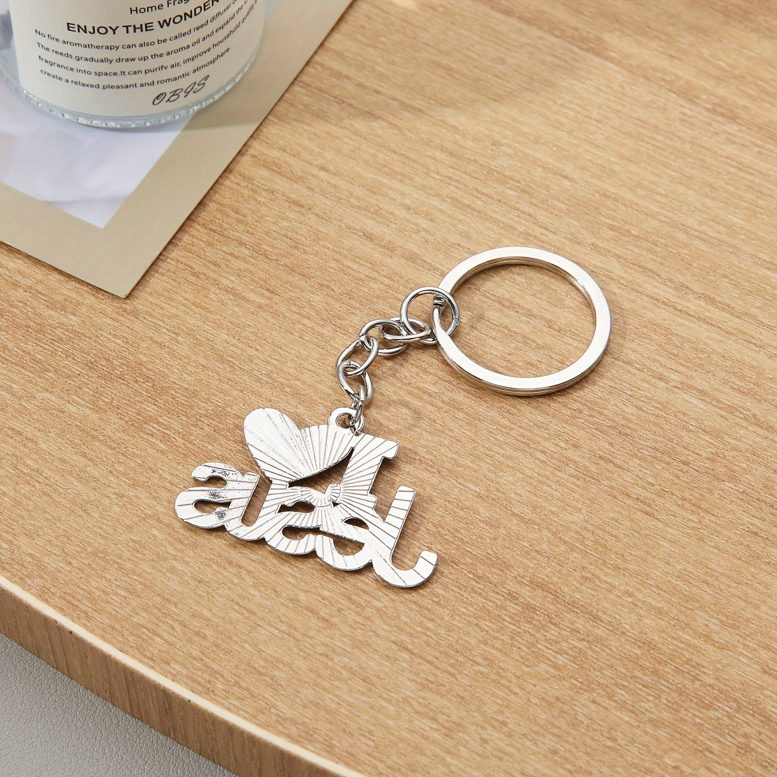 Llavero con colgante de Jesús para puertas, coches o oraciones. Regalo cristiano de Pascua