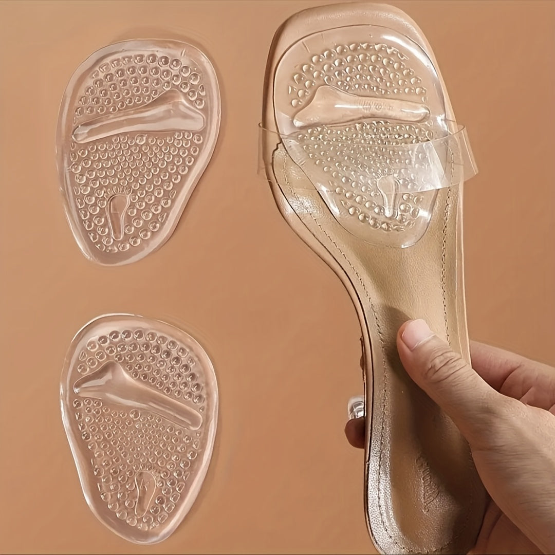 Women Silicone Anti-Slip High Heel Pads with Shock Absorption