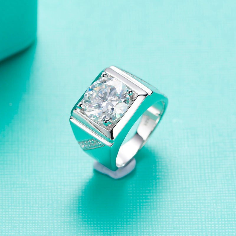 Кольцо для помолвки Shavano Moissanite - 1 шт., 5.3/8 г, 2/5 карата, 18K золотое покрытие на серебре 925. Простая и элегантная обручалка, идеально подходящая для юбилеев, дней рождения, Рождества, всех сезонов и музыкальных фестивалей.