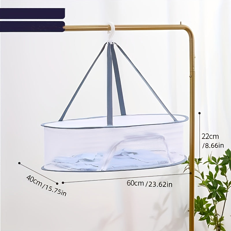 Foldable Mesh Drying Rack with Zipper for Food Dehydration 1-3 Tier Fruit Vegetable Herbs