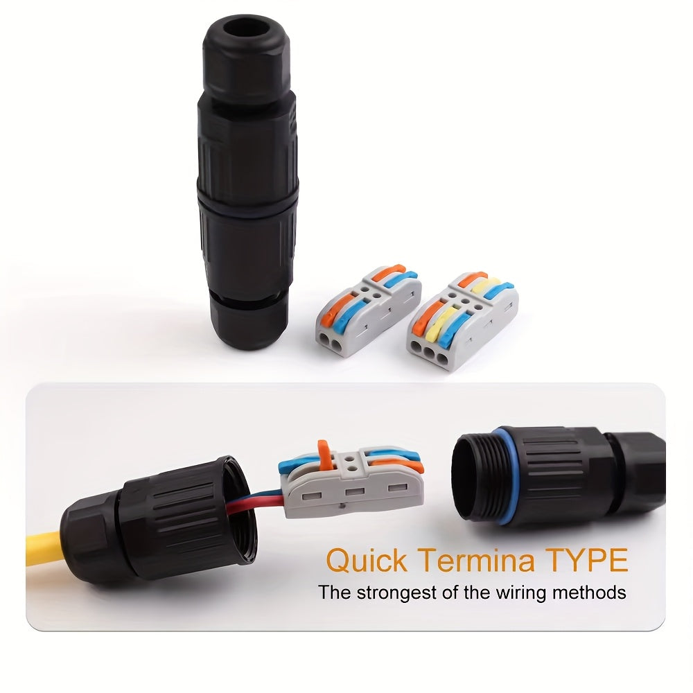 Cable Connector Quick Connection Terminal, 5.08cm, Outdoor LED Light, No Welding