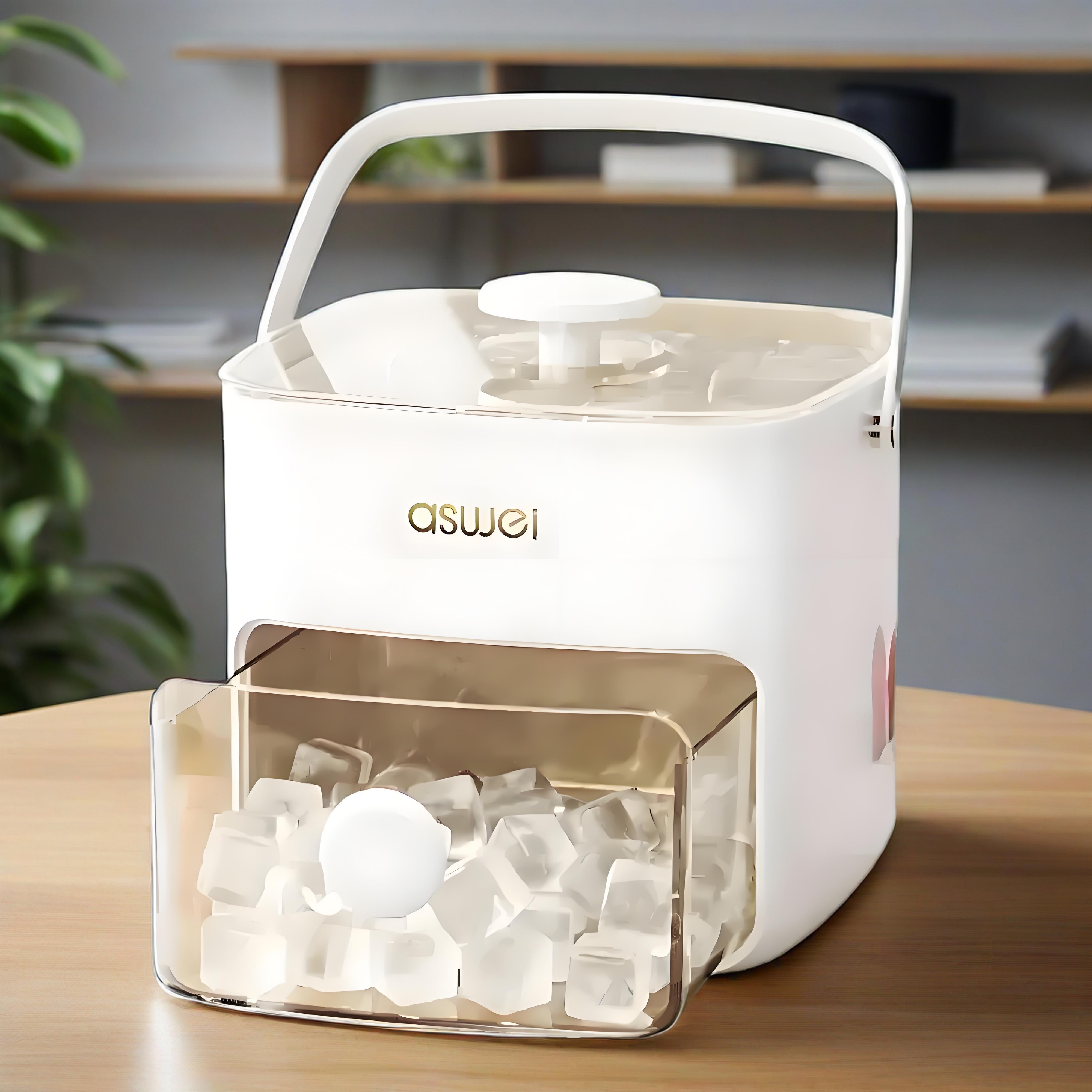 Portable Ice Maker Compact Large Capacity Creates 50 Ice Cubes Per Day