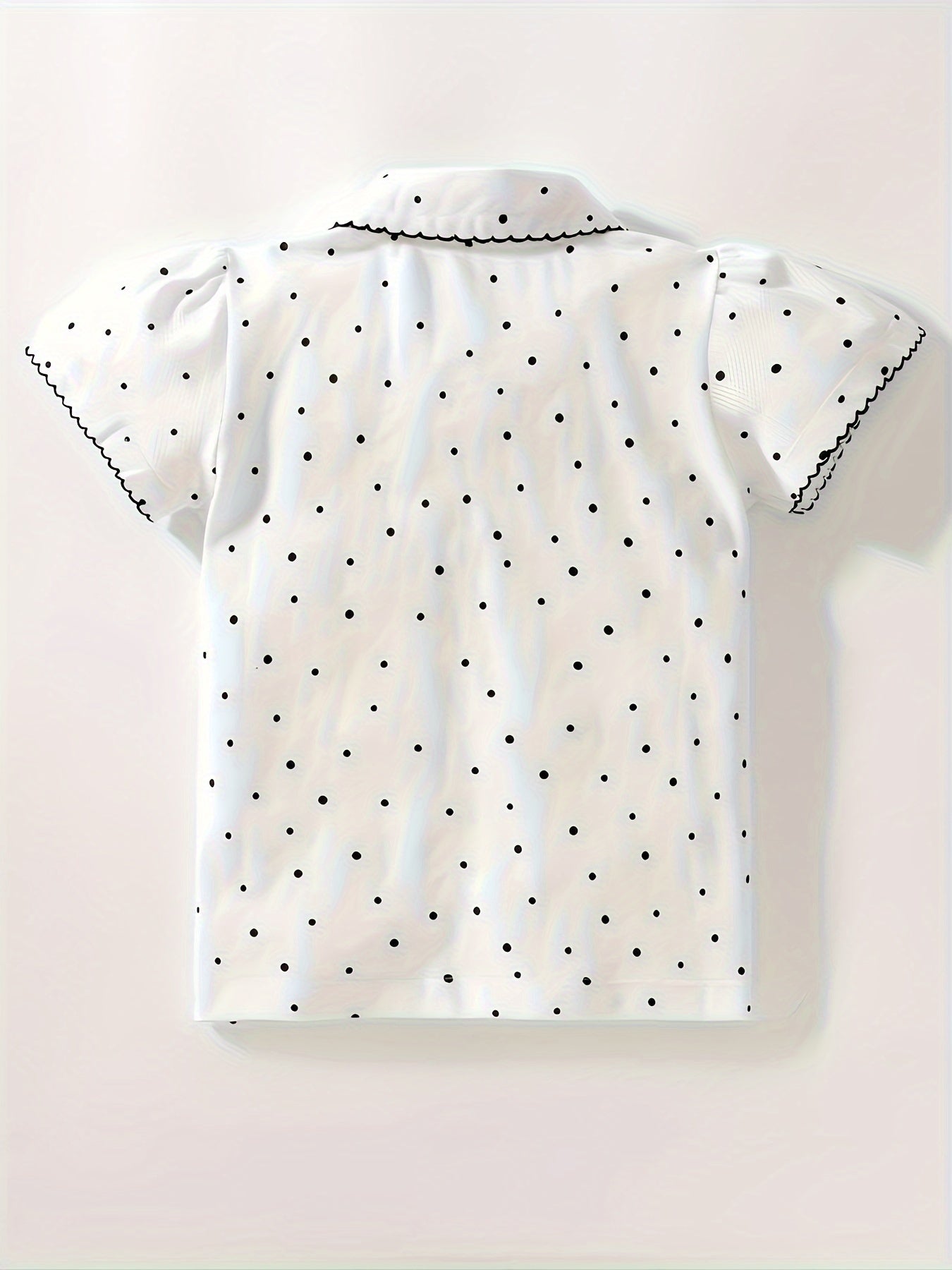 3 ta kichik qizlar uchun yulduzli tikuv va nuqta grafikasi bilan polo ko'ylaklar to'plami