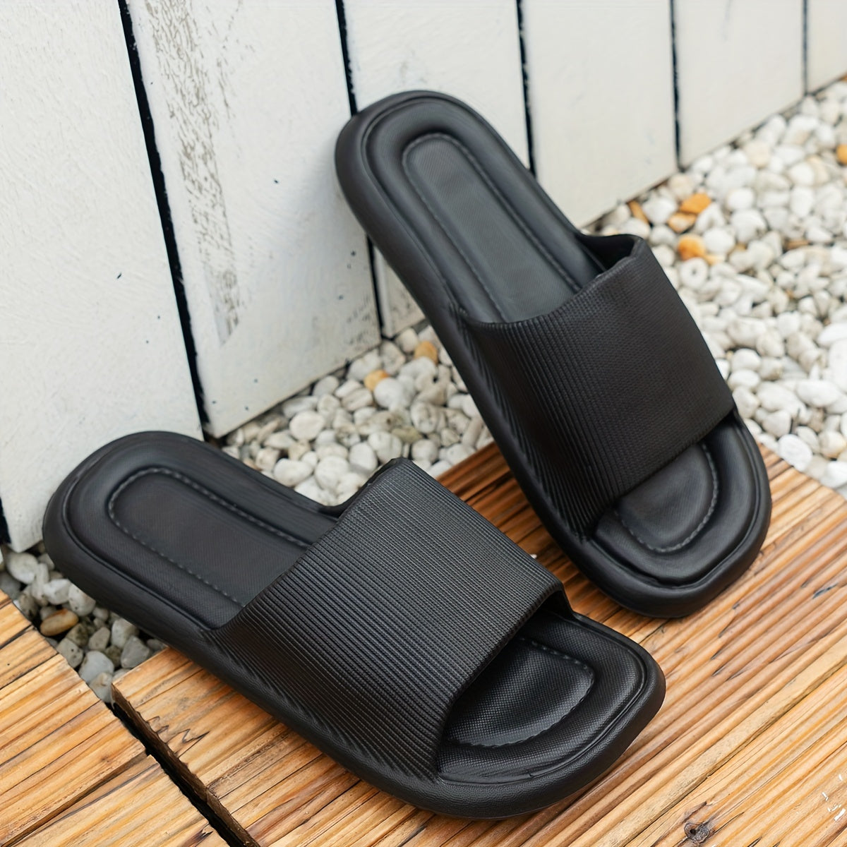 Women's EVA Slide Sandals, Open Toe, Casual, Slip-On, All-Season