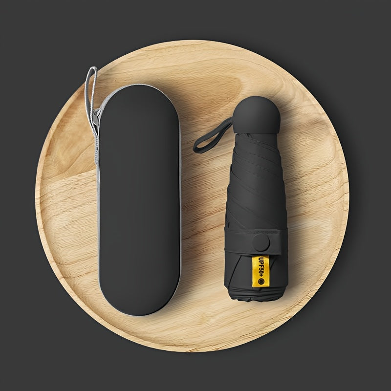 Mini Sun Umbrella with UV Protection Foldable Compact Lightweight Waterproof for Men Women