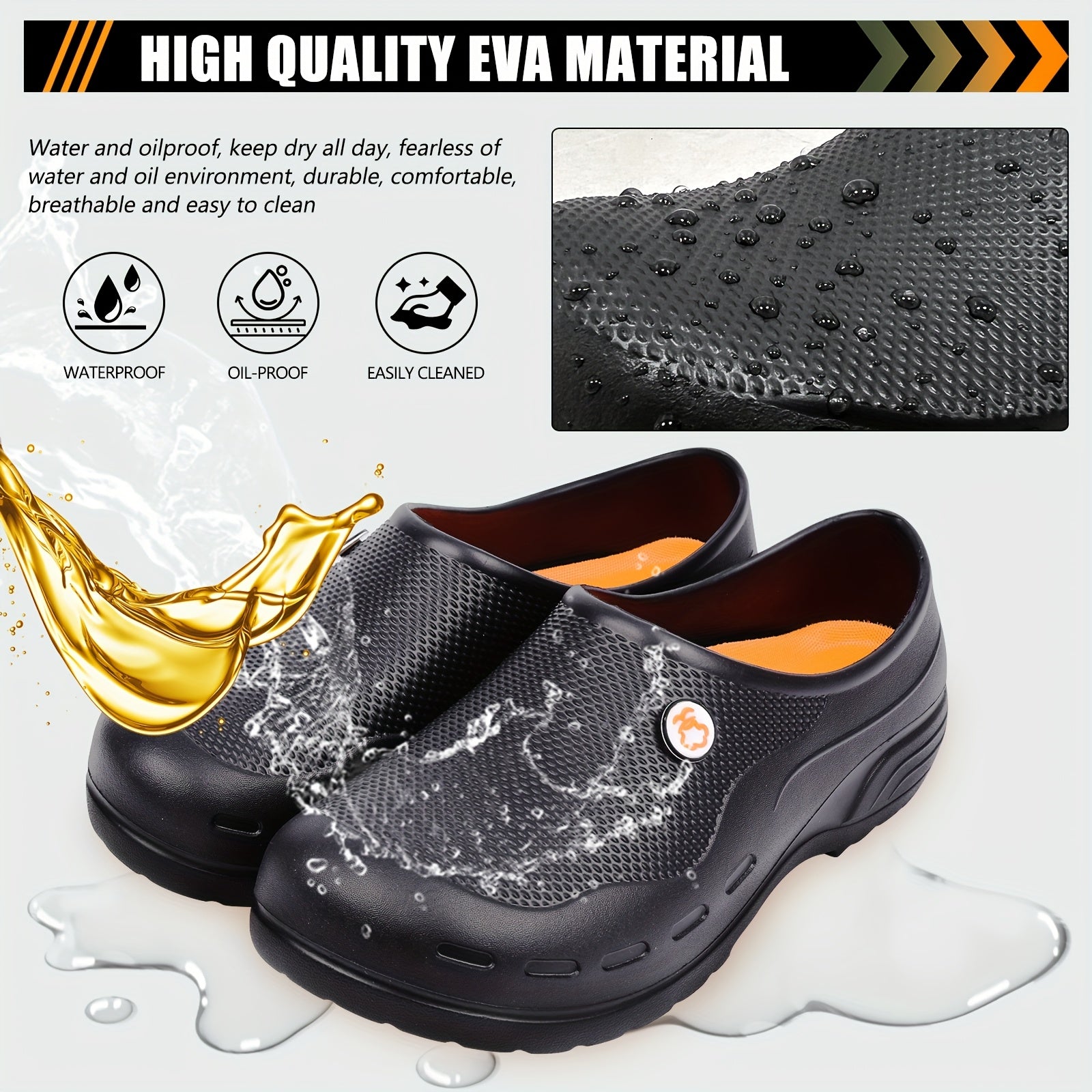 Unisex Eva Sandals Lightweight Non-Slip Quick-Dry Flip-Flops for Beach Pool