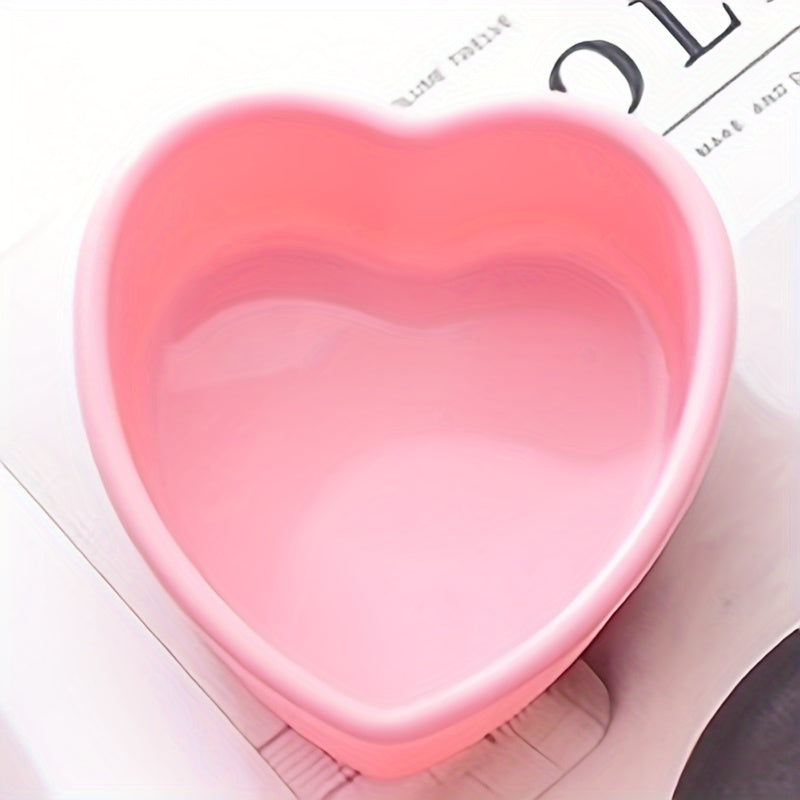 Yurak shaklidagi silikon pishirish qolibi 10.16/15.24/20.32 sm, yopishmaydigan pishirish qolipi, qatlamli tortlar va non uchun