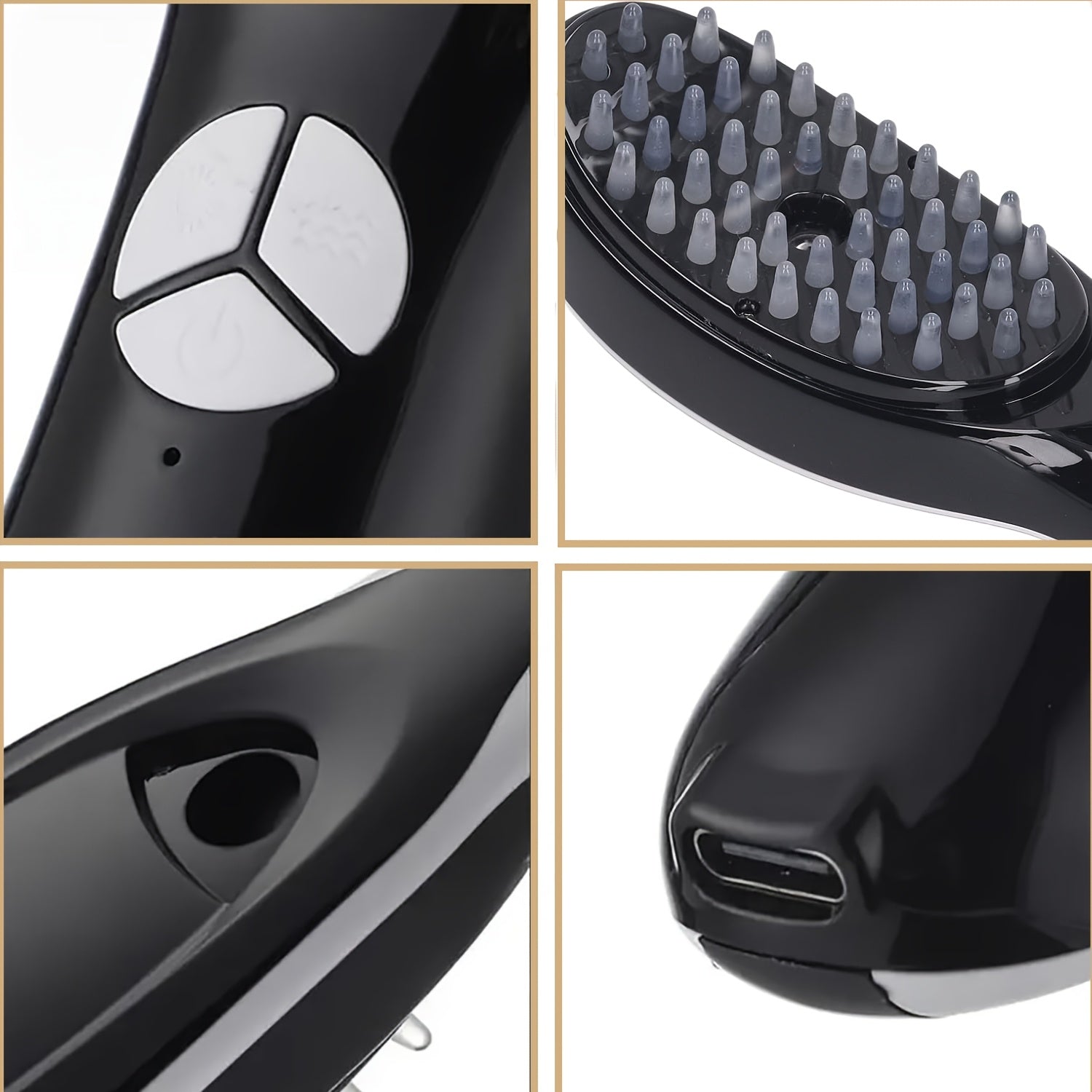 Barcha oilaning dam olish uchun bug' funksiyali vibratsiyali bosh massajchisi.