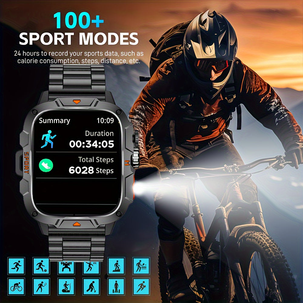 Men's Smartwatch with 4.98cm HD Display, 420mAh Battery, Wireless Calling and Notifications