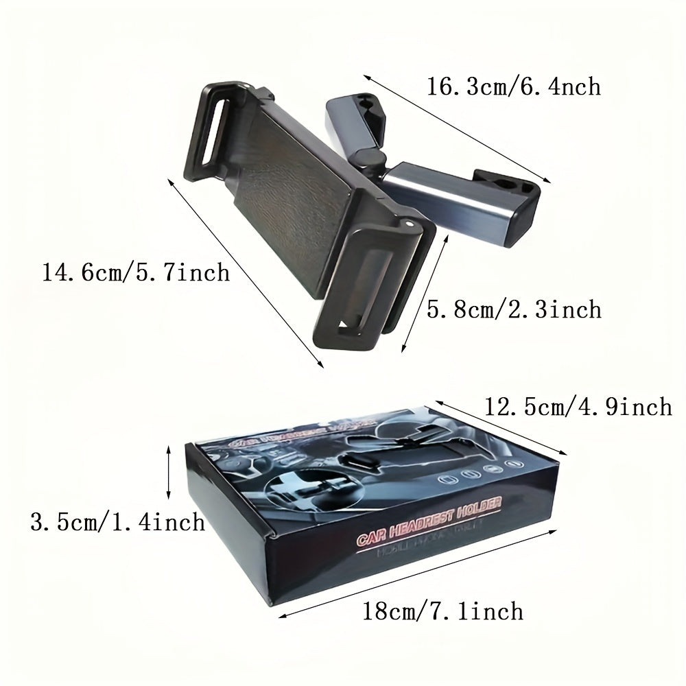 Rear Car Phone Holder for Headrest Universal Tablet Mount Retractable TV Support