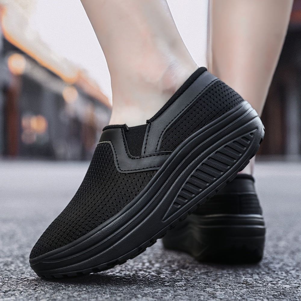 Women's Slip-On Sneakers Breathable Mesh Lightweighteva Casual All-Season
