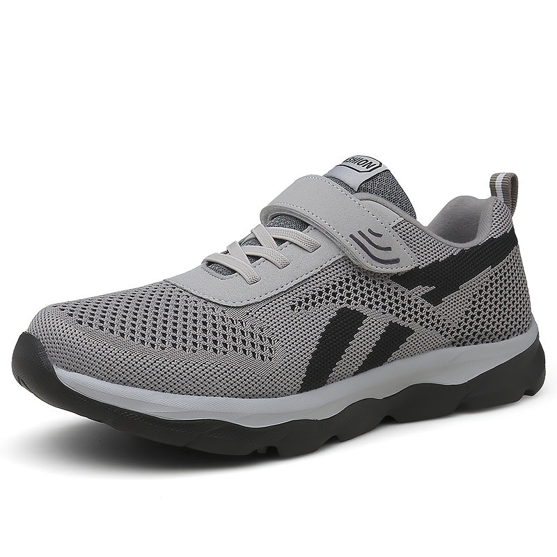 Knitted Mesh Casual Sports Shoes Breathable Lightweight Non-Slip Sneakers