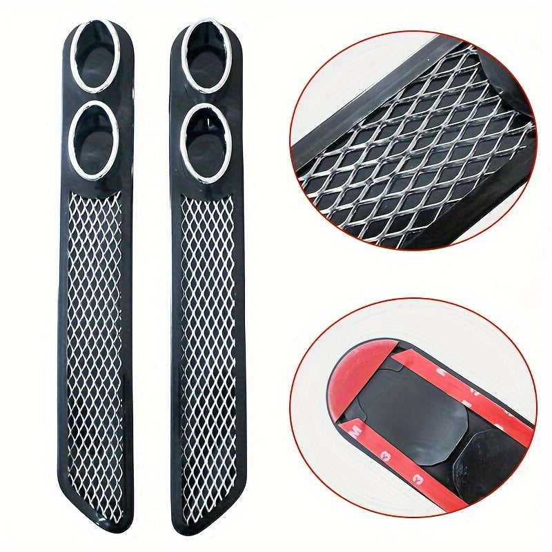 Universal Car Exhaust Grille Fake Decoration Pipe Air Port Chrome Finish