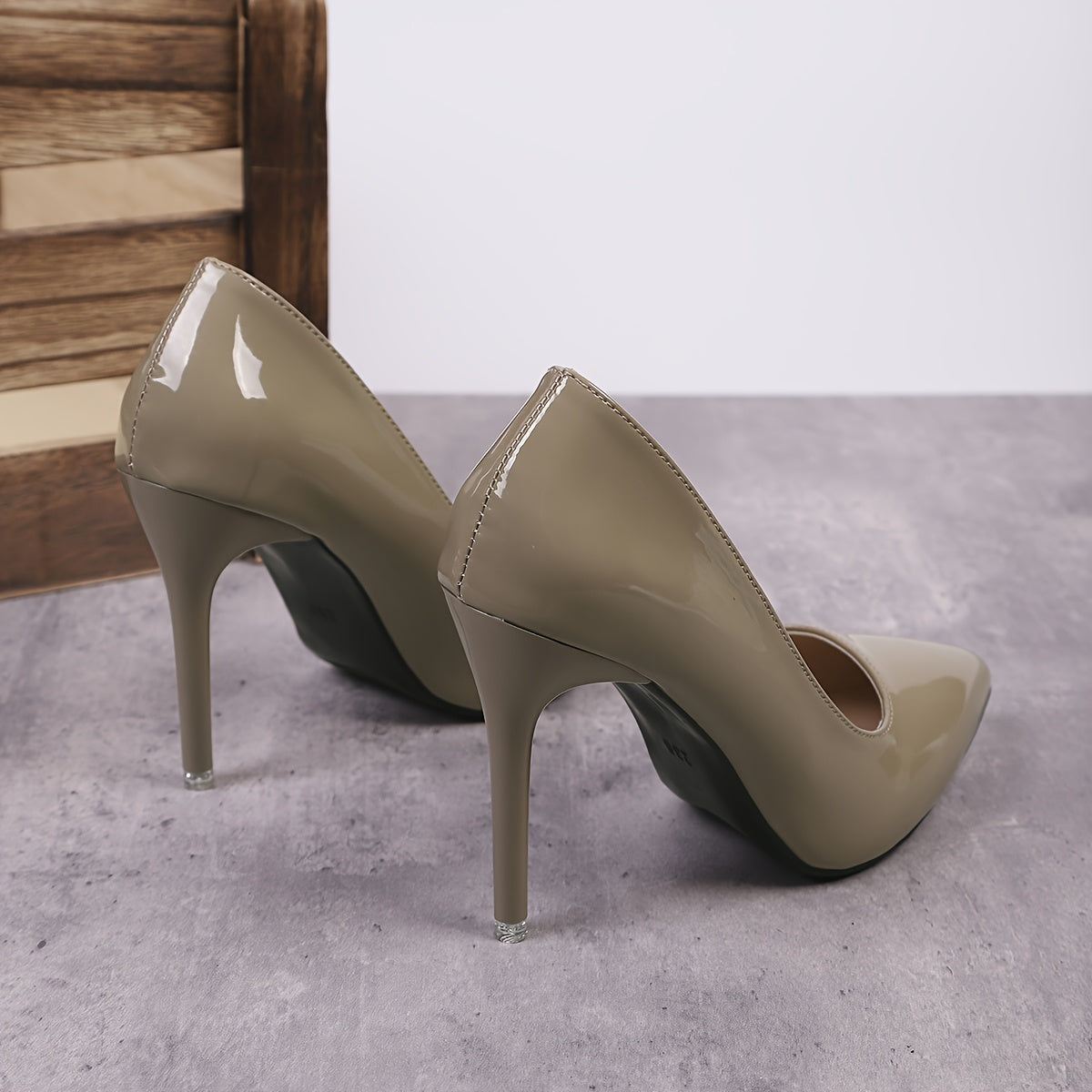 Women's White Pointed Toe Stiletto Heels 10cm Ultra High Pumps Office Party