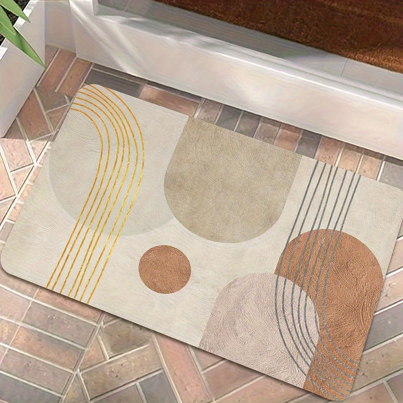 Роскошный противоскользящий дверной коврик — высоковпитывающий, плюшевый полиэстеровый коврик для ванной комнаты, спальни, гостиной и прихожей — легко чистится в стиральной машине.