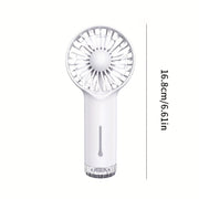 Portable Mist Spray Fan with USB Charging 3-Speed Rechargeable Battery for Skincare and Travel