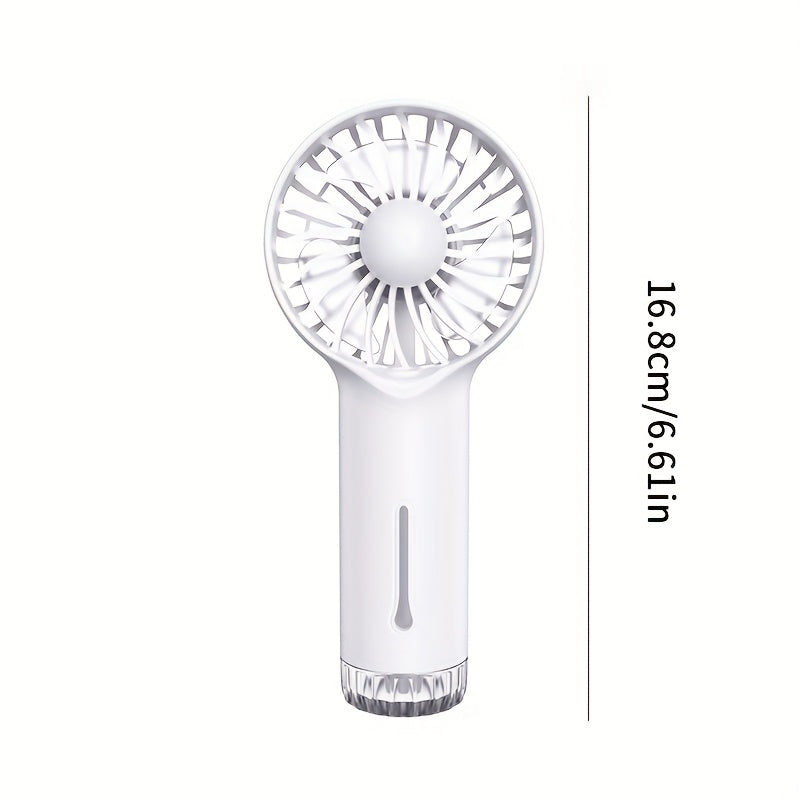 Portable Mist Spray Fan with USB Charging 3-Speed Rechargeable Battery for Skincare and Travel