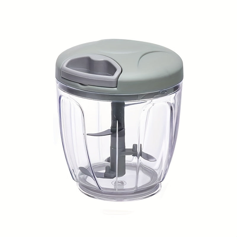 Qulay tutqichli qo'lda sarimsoq maydalagich, sarimsoq maydalash, chili bo'laklash va sous tayyorlash uchun shaffof stakanda mo'ljallangan. Ona kuniga mos.