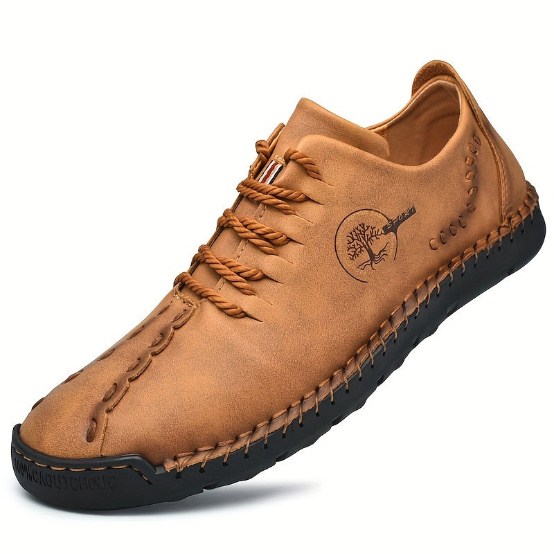 Men's Plus Size Casual Sneakers Lightweight Breathable Non-Slip Lace-Up Outdoor Shoes