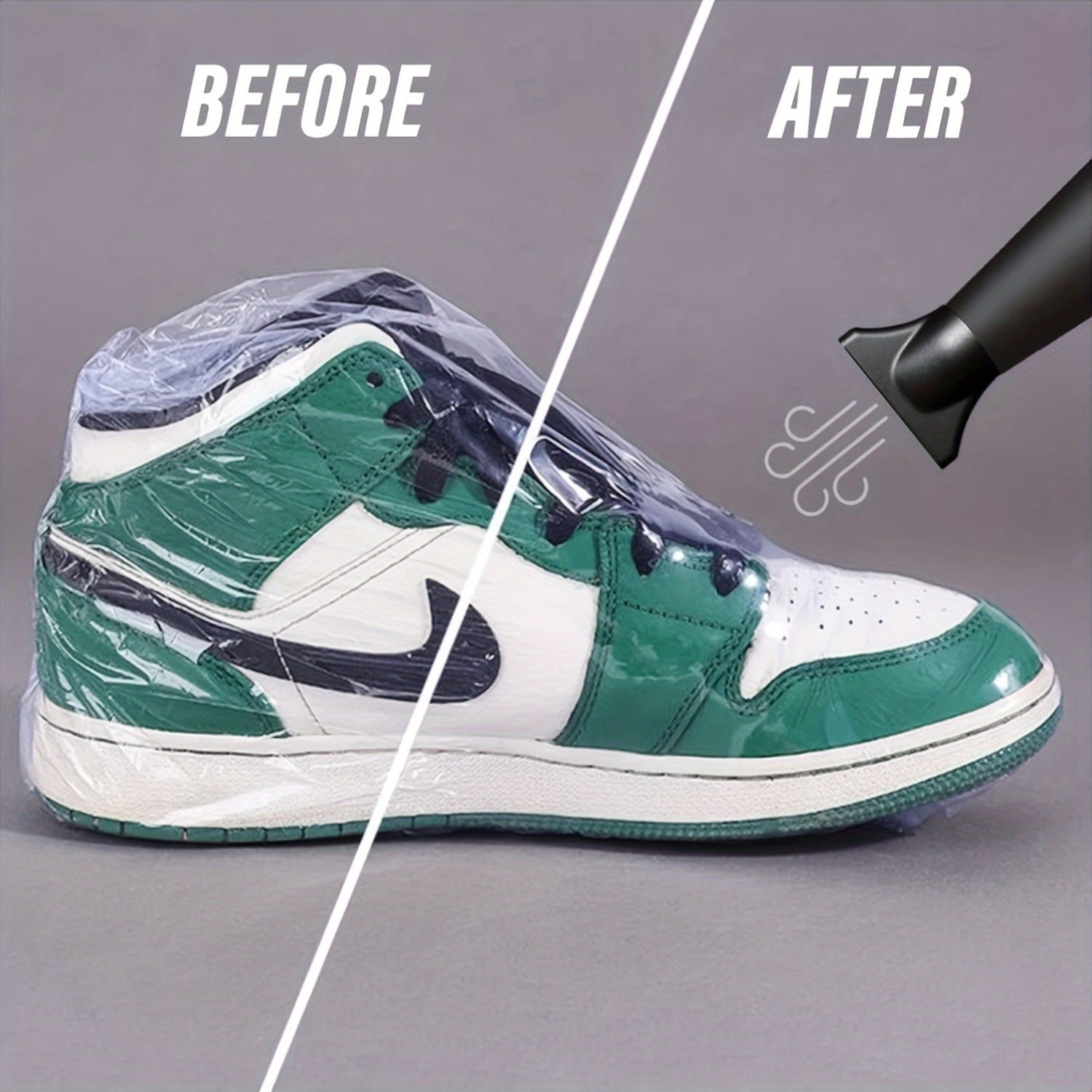 50 Pcs Transparent Waterproof PVC Sneaker Protector Bags, Shoe Wraps