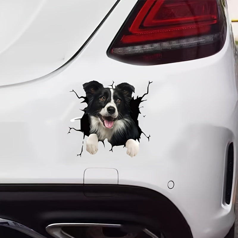 Avtomobil oynasi uchun stiker vinil dekor 3D fransuz buldogi chaqaloq decal