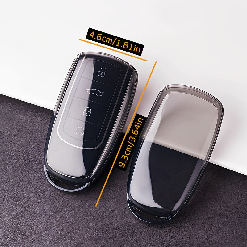 Luxury TPU Car Key Fob Cover Black Full Protection Remote Case
