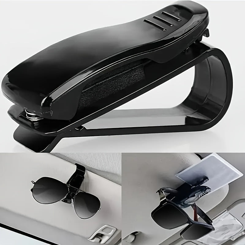 Car Sun Visor Glasses Holder ABS Material with Bill and ID Card Slots