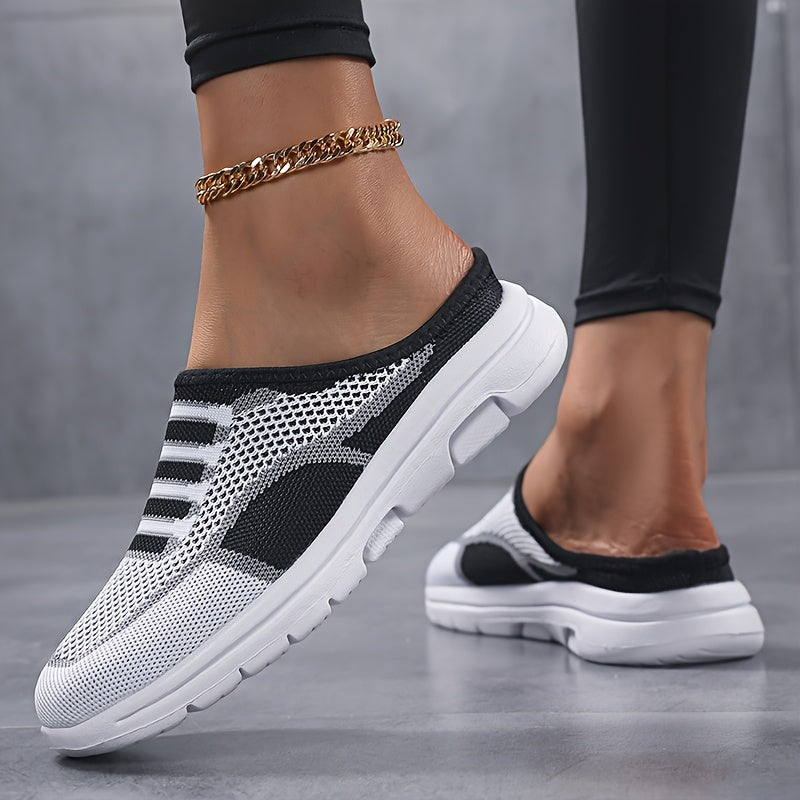 Women's Mesh Slip-On Sneakers, Breathable Comfortable Casual Shoes