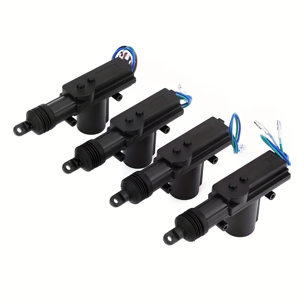 Universal kalitsiz kirish avtomobil eshigi qulflash to'plami masofadan boshqarish, markaziy qulflash tizimi, yukxona chiqarish, ABS material, qayta zaryadlanmaydigan tugma batareyasi, ≤36V ishlash voltaji.