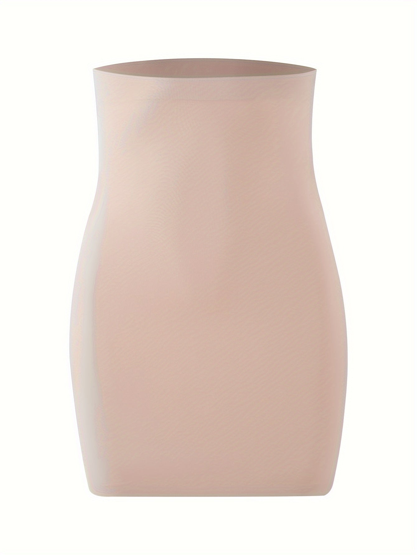 Falda moldeadora de cintura alta de nylon para mujer, sin costuras, control de abdomen