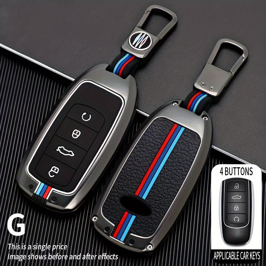 Car Key Case for SUV Universal Leather with Keychain for Tiggo 7 Plus Arrizo 5 Plus