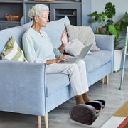 Portable Electric Foot Massager with Heat, Adjustable Speed and Timer