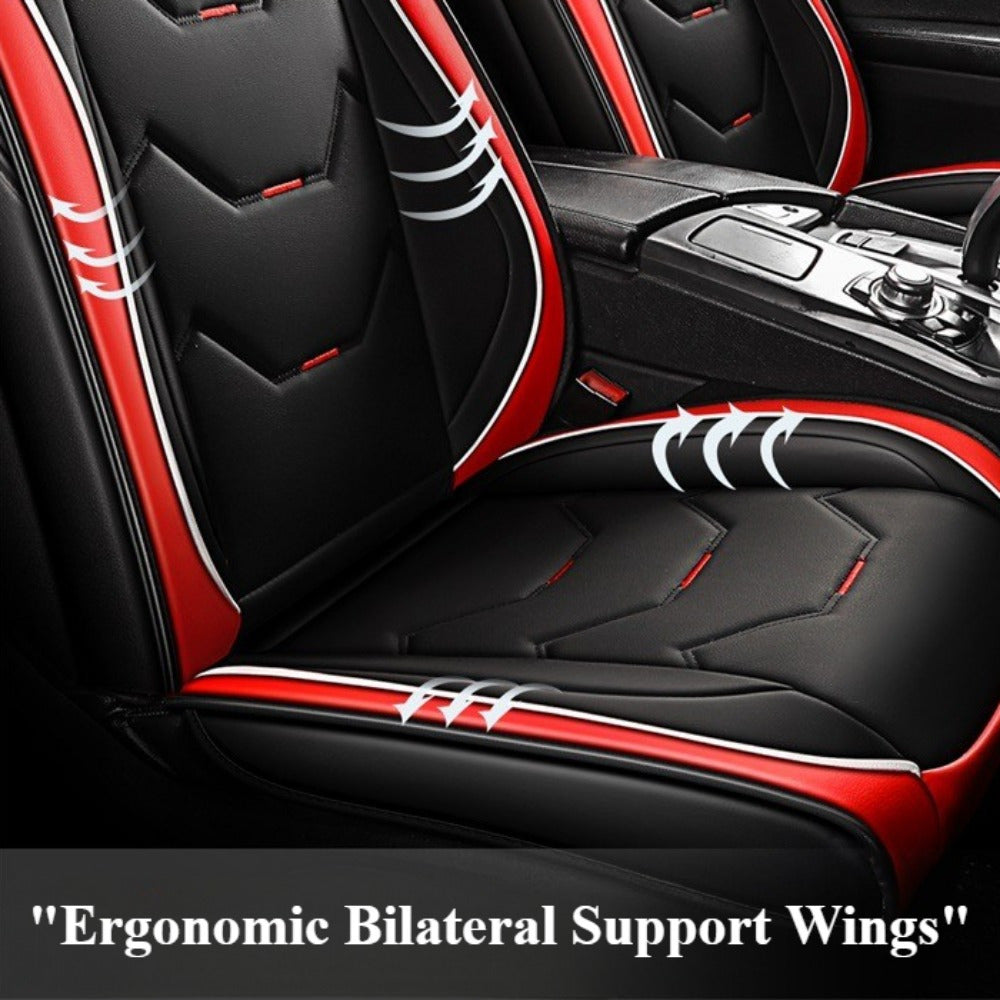 Full Cover Car Seat Cushion Black and White Breathable Non-Slip Protector