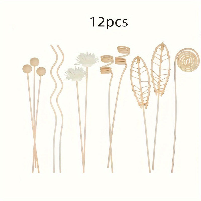 Conjunto de varitas de aromaterapia en varias cantidades para la relajación y el bienestar