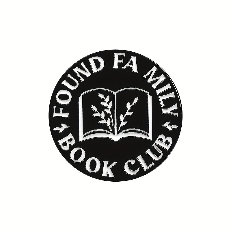 Черно-белая круглая медальонная эмалированная нашивка из сплава для рюкзаков и одежды 1/4 шт.