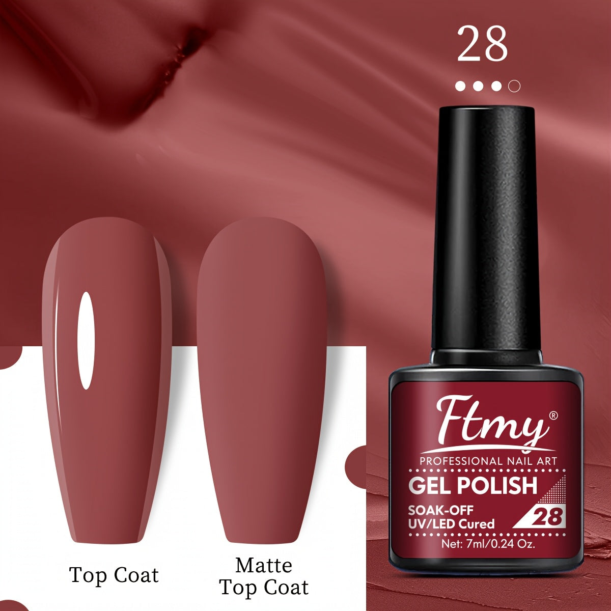 Women Gel Nail Polish Strong Bright Colors Long-Lasting