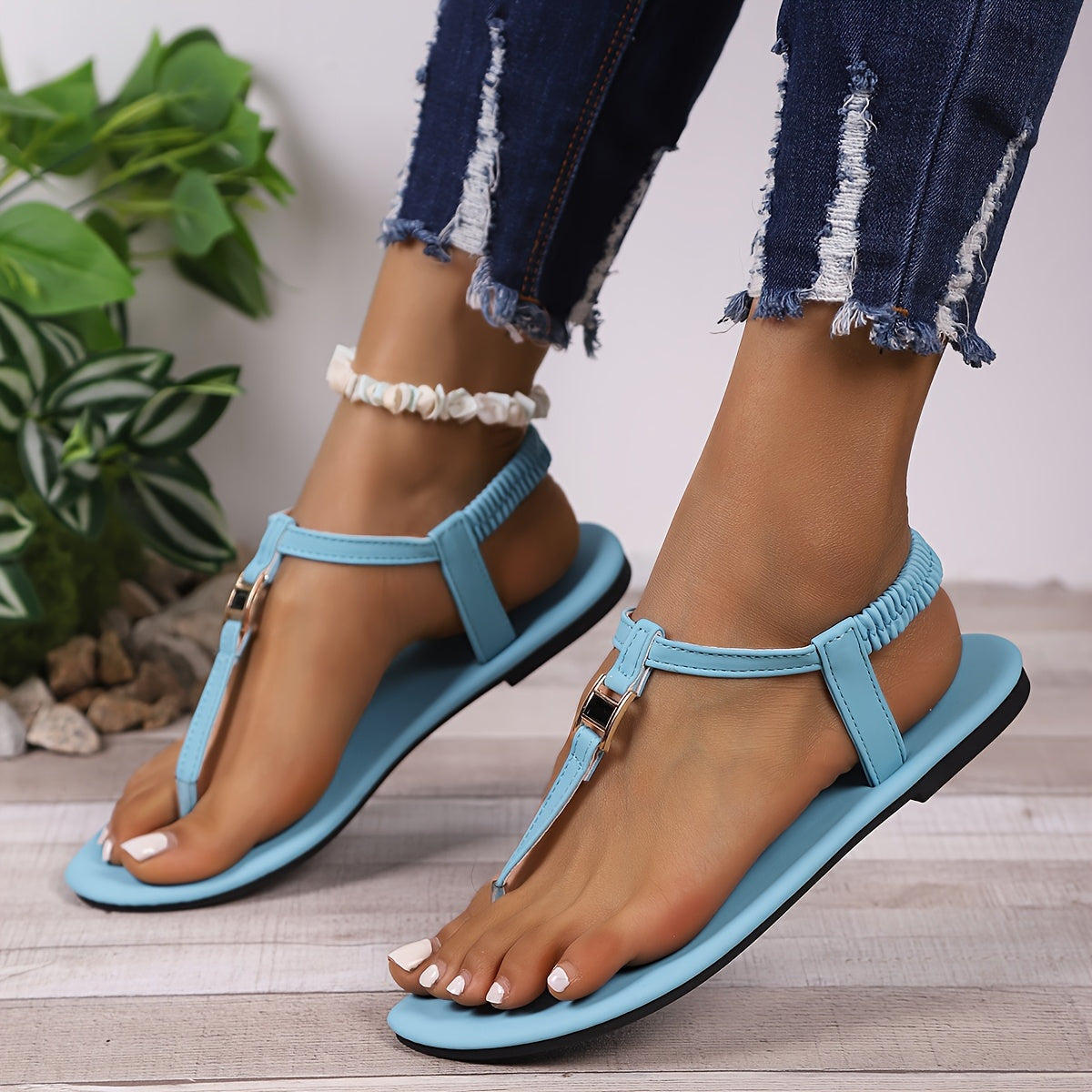 Women's Bohemian Style Flip-Flops Sandals for Summer Comfort