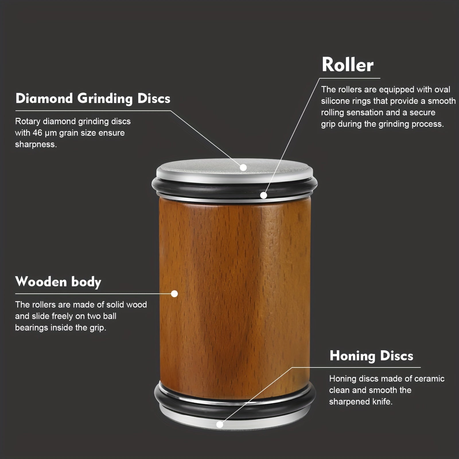 Набор для заточки ножей с алмазными камнями и технологией магнитного угла для кухни и улицы