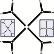 Household Bed Sheet Fixers With 8 Clips Adjustable Elastic Clips for Sofa and Tablecloths