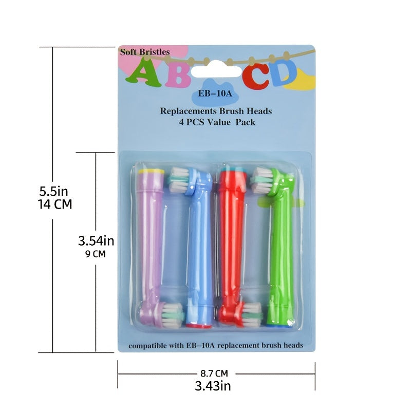 Cabezal de cepillo de dientes eléctrico para niños, cerdas suaves, reemplazo para niños