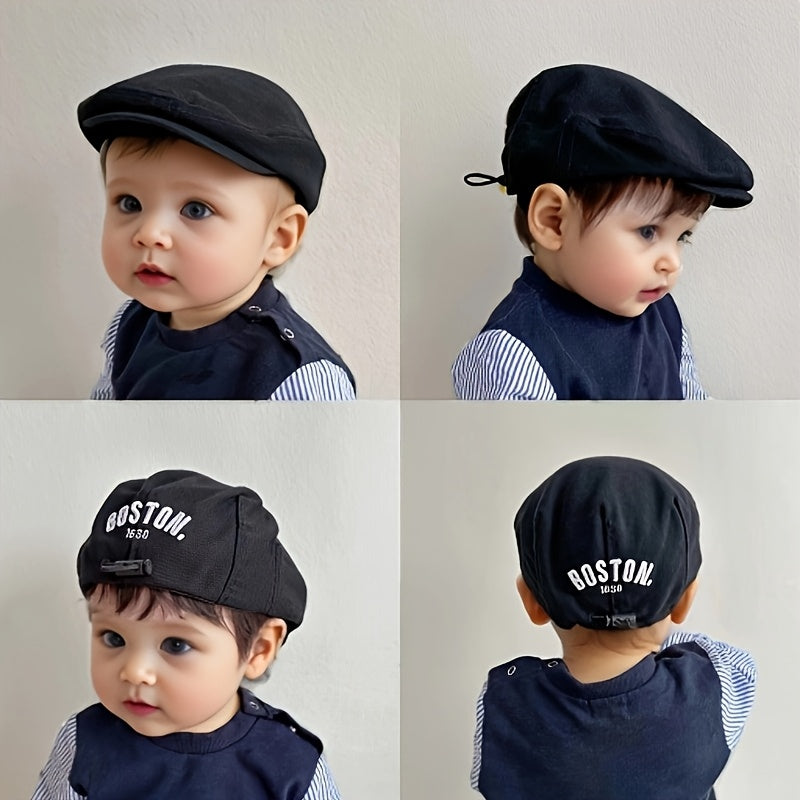 Kids Unisex Sun Protection Beret Hat for Toddlers 1-3 Years Polyester Adjustable