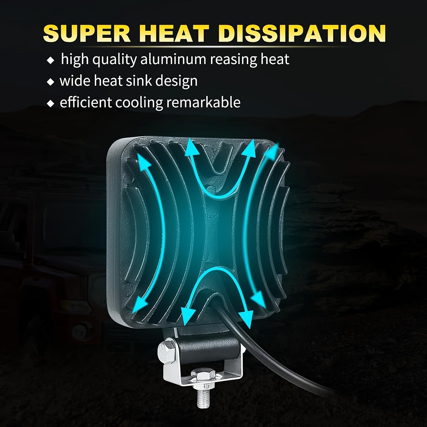 Mini LED Work Light Bar 8.38cm White Off Road Spot Flood for Tractor Truck SUV