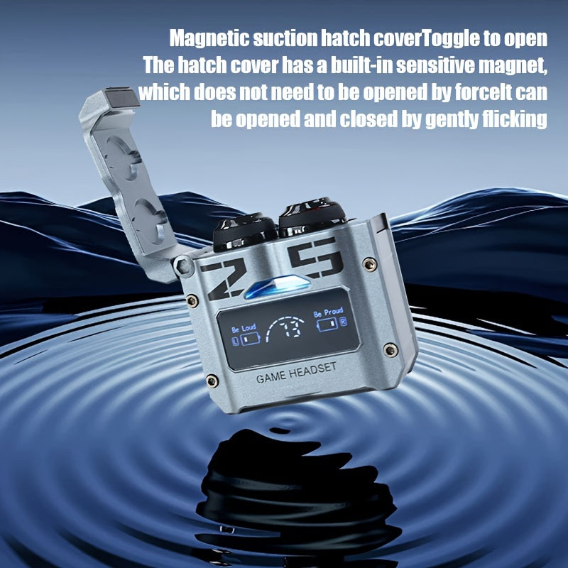 Wireless Earphones with 13MM Speaker, Type-C Fast Charging Case, In-Ear Microphone, Compatible with iPhone and Android