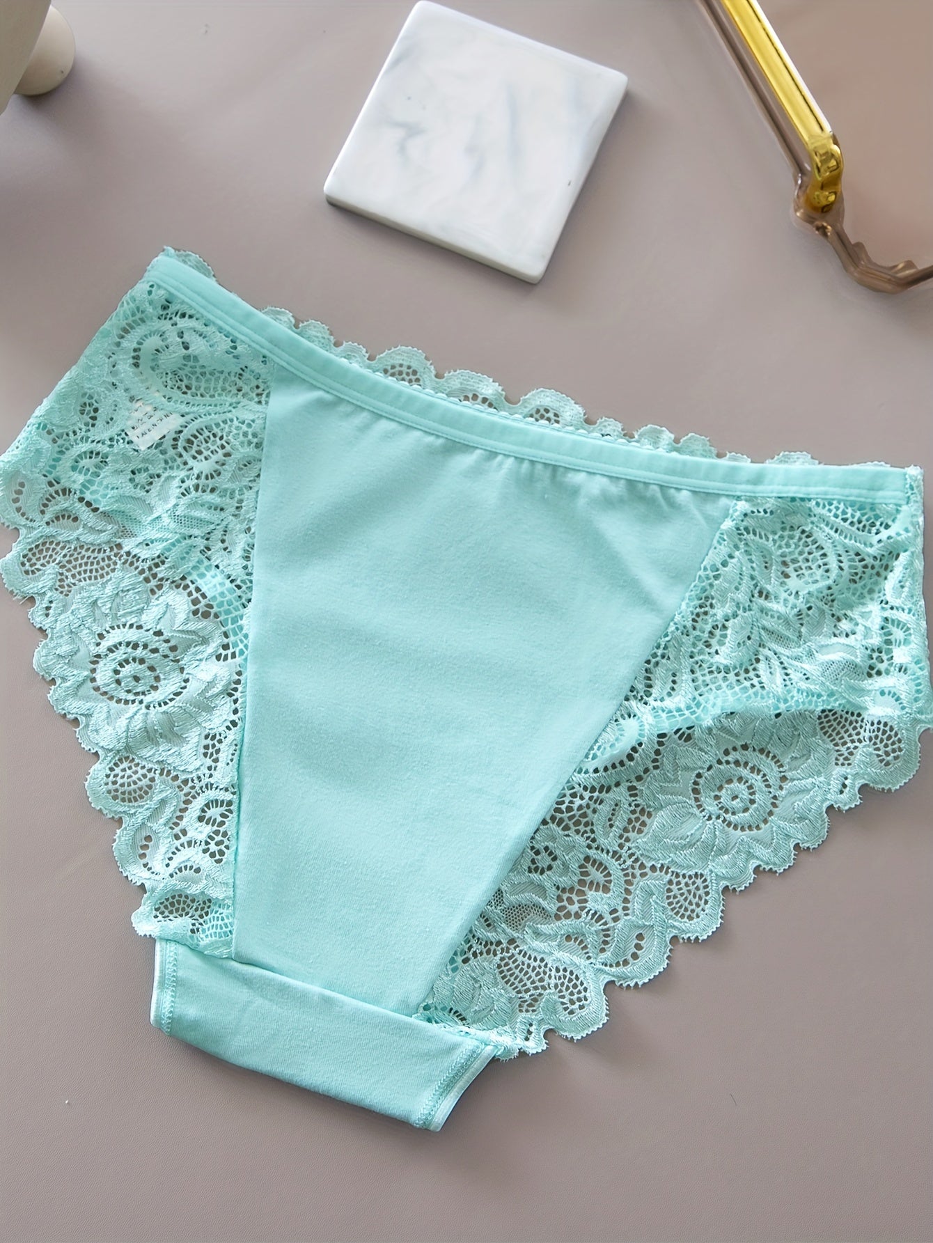 Women's Lace Panties with Scallop Trim, Comfortable Sexy Lingerie