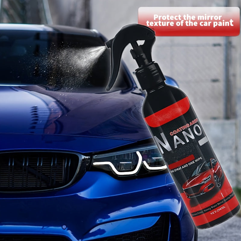 Spray de recubrimiento nanocerámico universal para coche para brillo de pintura, a prueba de lluvia, 500ml