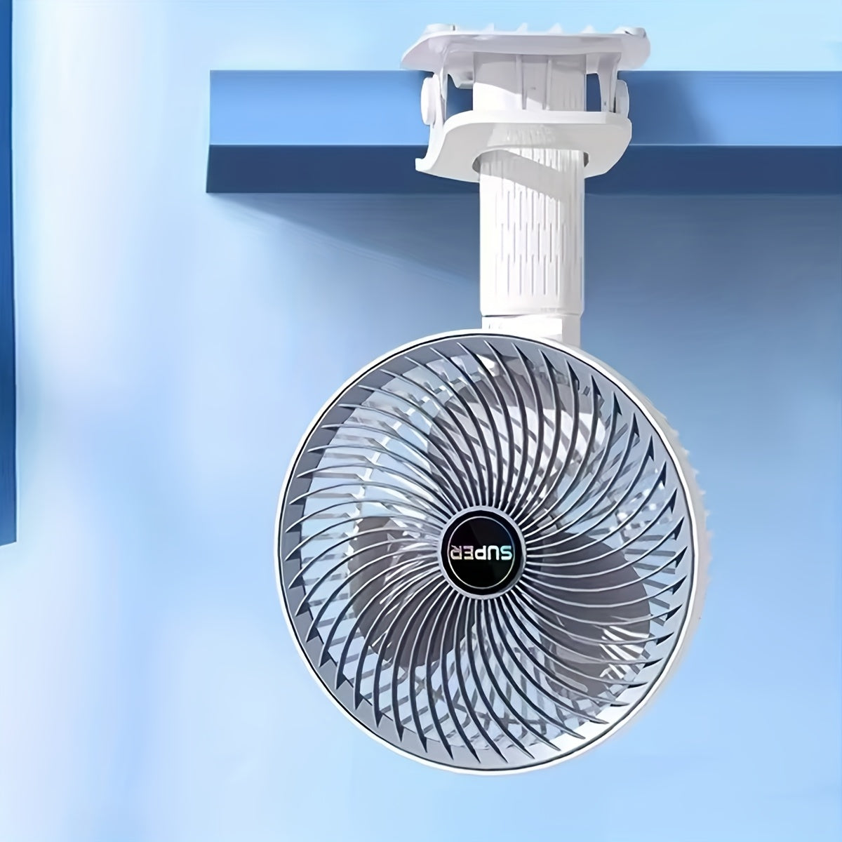 Silent Portable Fan with 3 Speeds USB Rechargeable Foldable for Home Office Dorm